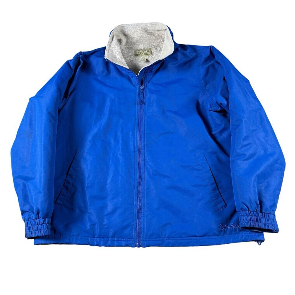 Cabelas Fleece Lined Jacket Womens XL Sherpa Full Zip Gorpcore Outdoor Hiking - Picture 3 of 8